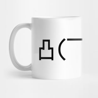 Angry Japanese Emoticon Kaomoji Mug